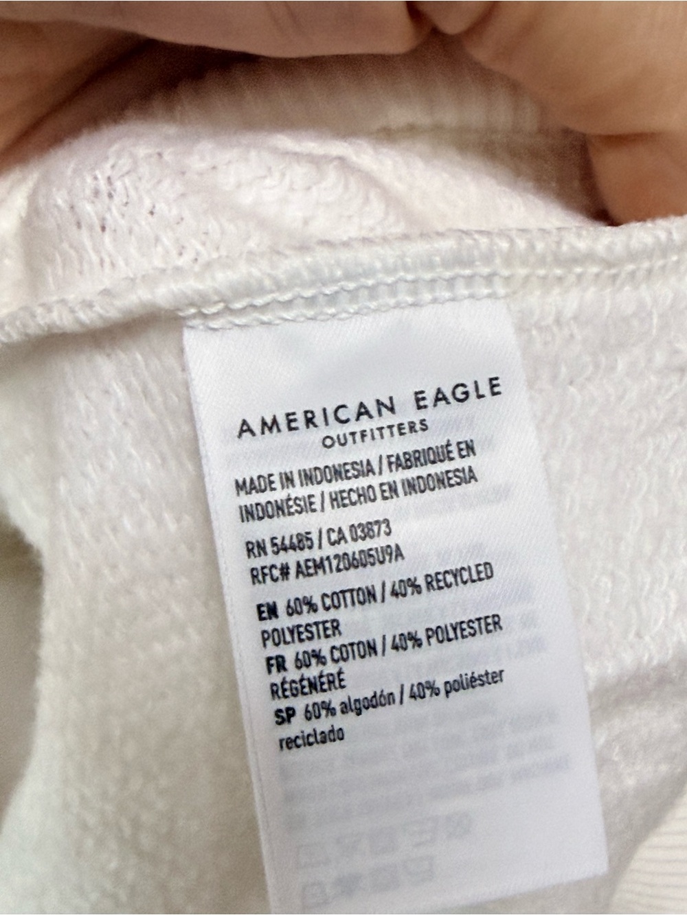 New Women’s American Eagle White Mustang Pullover Sweatshirt Size XL - Picture 7 of 7